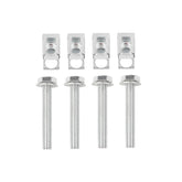 03442 Set of 4 Exhaust Manifold Flange Bolts U Nuts Hardware Kit Compatible with Jeep Wrangler, Dodge Durango Dakota, Ram 1500 2004-2024 Replaces# 6036734AA 55366000AA